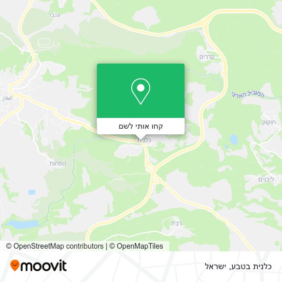 מפת כלנית בטבע
