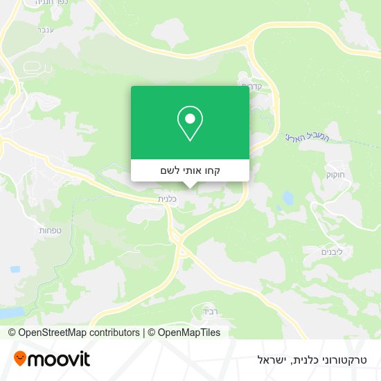 מפת טרקטורוני כלנית