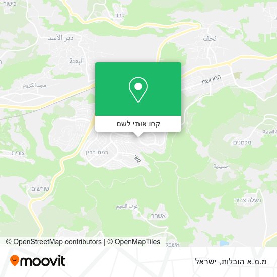 מפת מ.מ.א הובלות