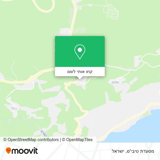 מפת מסעדת טיבי'ס