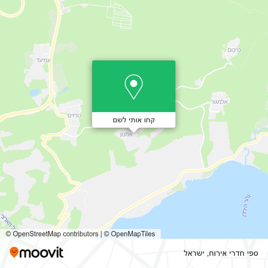 מפת ספי חדרי אירוח