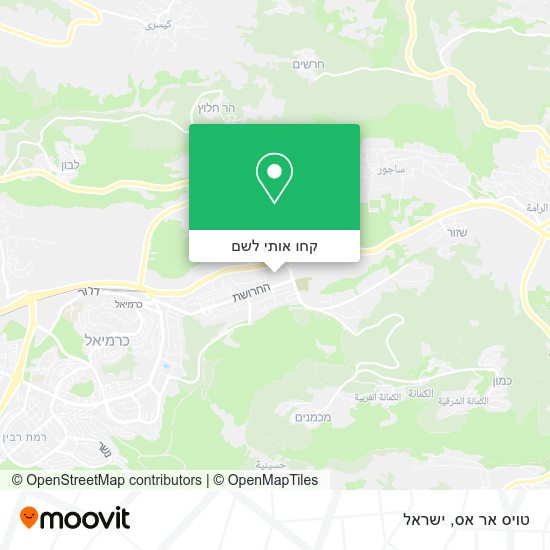 מפת טויס אר אס