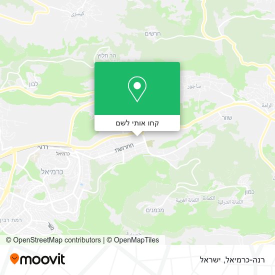 מפת רנה-כרמיאל