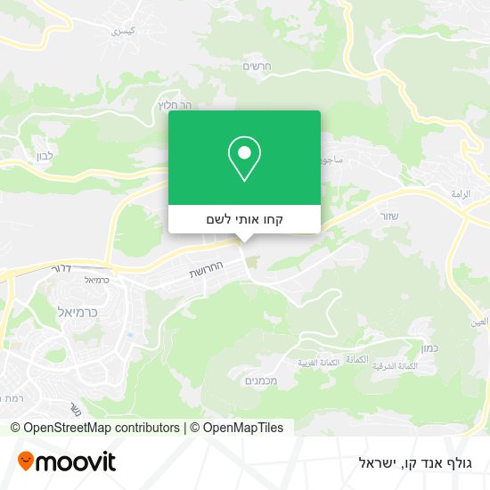 מפת גולף אנד קו