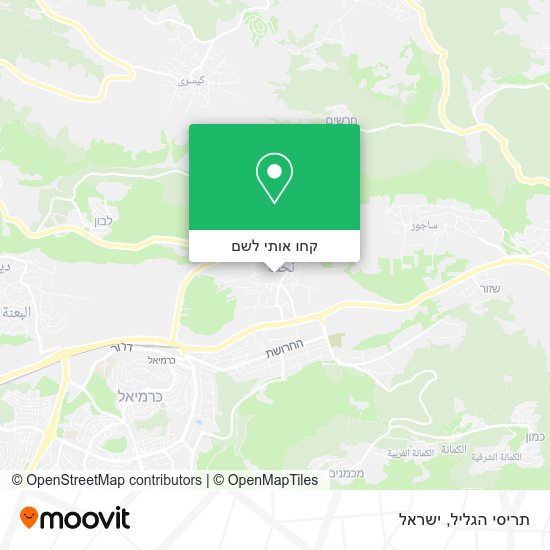 מפת תריסי הגליל