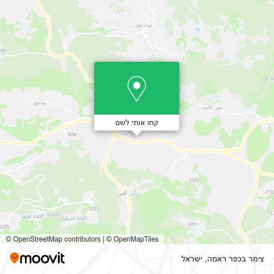 מפת צימר בכפר ראמה