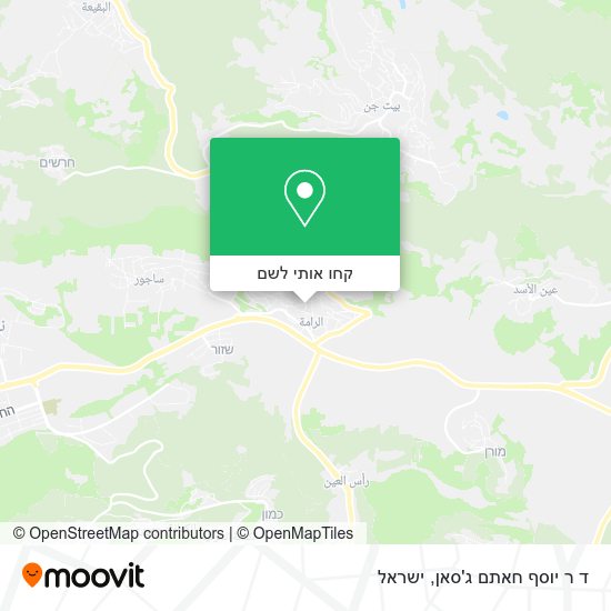 מפת ד ר יוסף חאתם ג'סאן