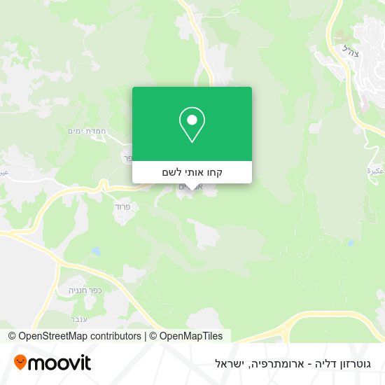 מפת גוטרזון דליה - ארומתרפיה