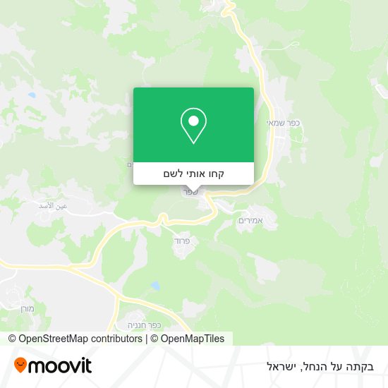 מפת בקתה על הנחל