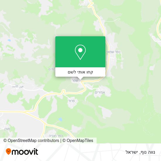 מפת נווה נוף