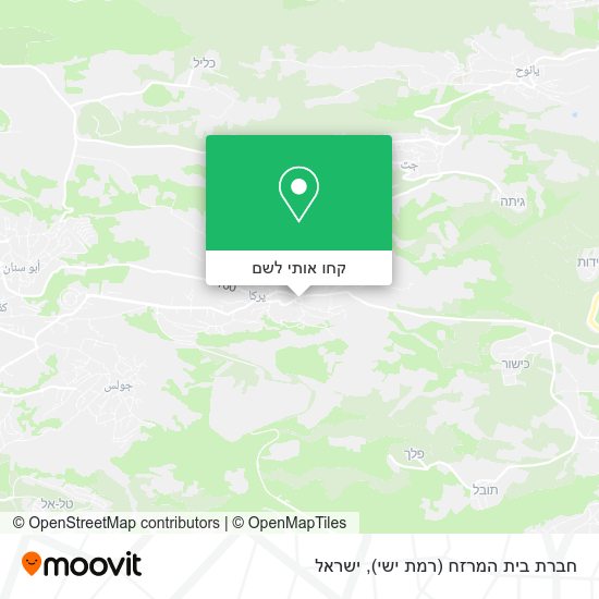 מפת חברת בית המרזח (רמת ישי)