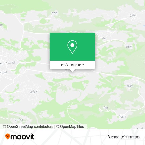 מפת מקדונלד'ס