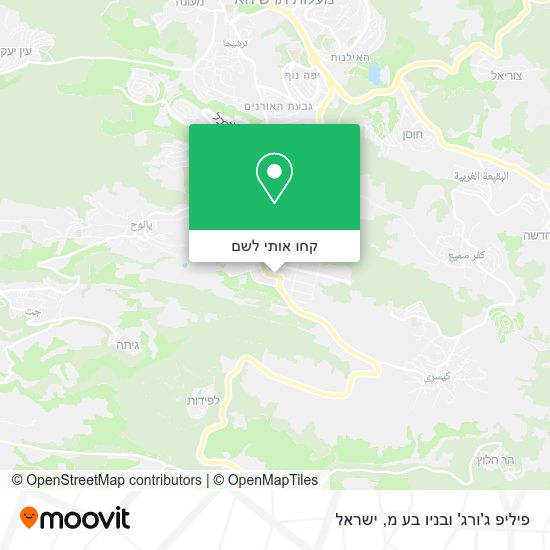 מפת פיליפ ג'ורג' ובניו בע מ