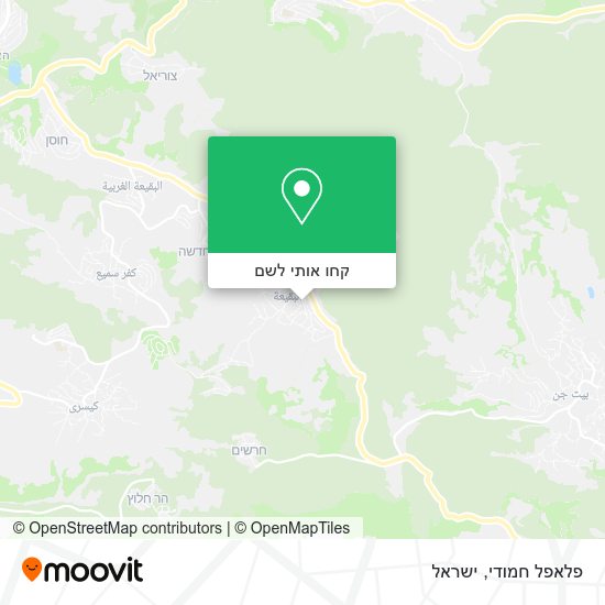 מפת פלאפל חמודי