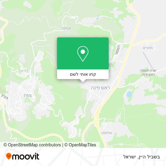 מפת בשביל היין