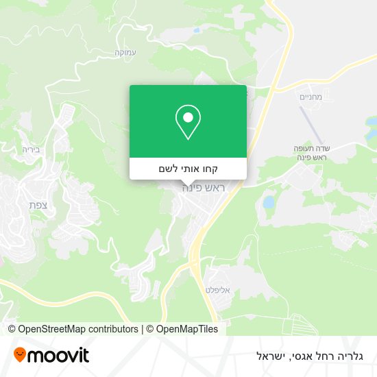 מפת גלריה רחל אגסי