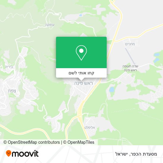 מפת מסעדת הכפר