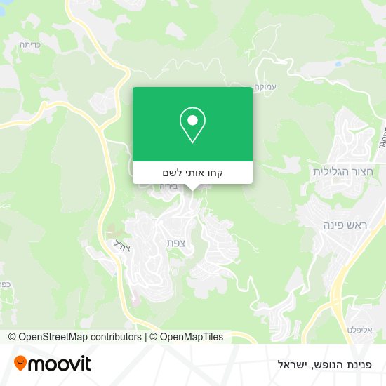 מפת פנינת הנופש