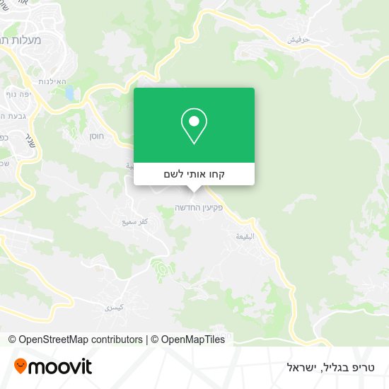 מפת טריפ בגליל