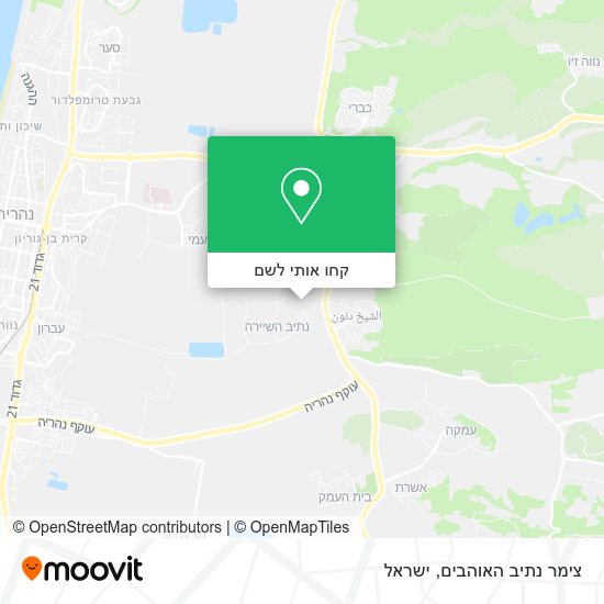 מפת צימר נתיב האוהבים