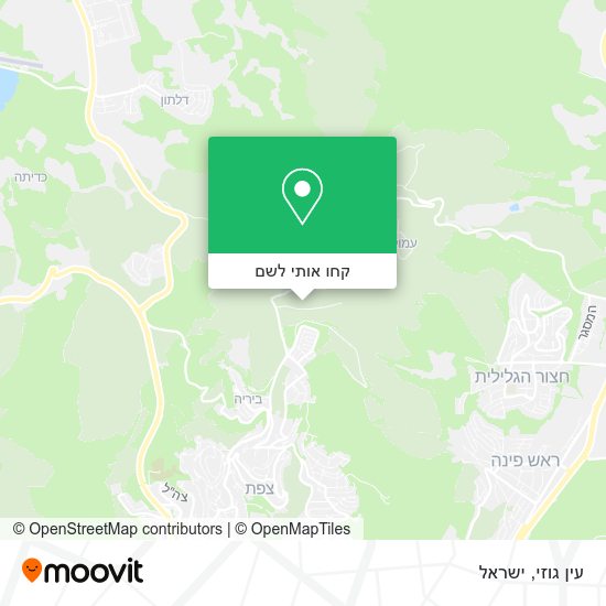 מפת עין גוזי