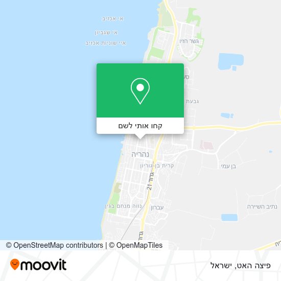 מפת פיצה האט