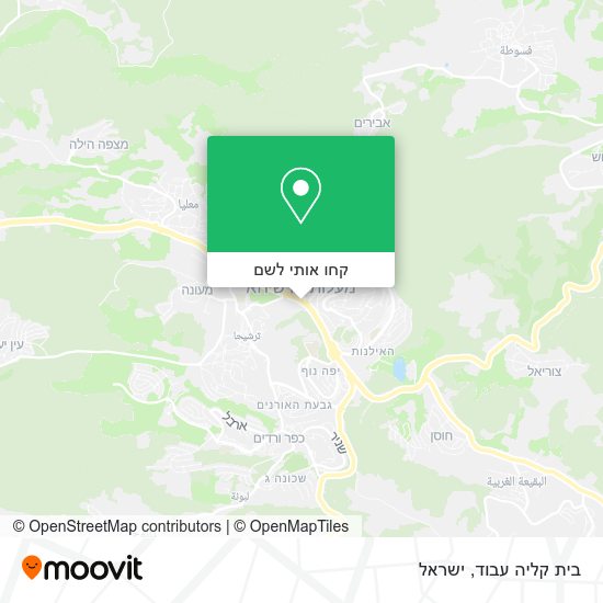 מפת בית קליה עבוד