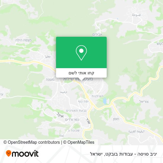 מפת יניב סויסה - עבודות בובקט