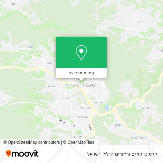מפת קרטינג האגם ורייזרים הגליל