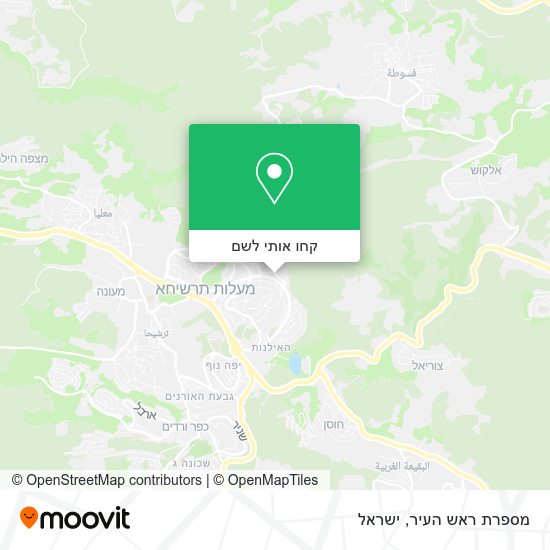מפת מספרת ראש העיר