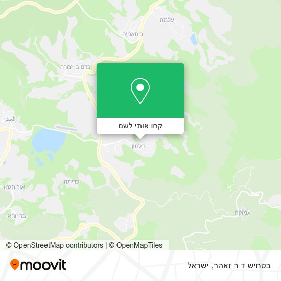 מפת בטחיש ד ר זאהר