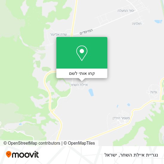 מפת נגריית איילת השחר