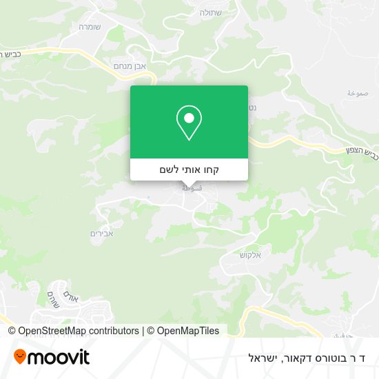 מפת ד ר בוטורס דקאור