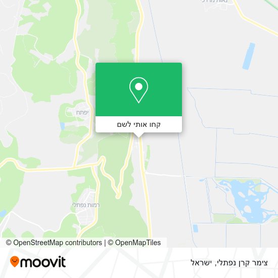 מפת צימר קרן נפתלי