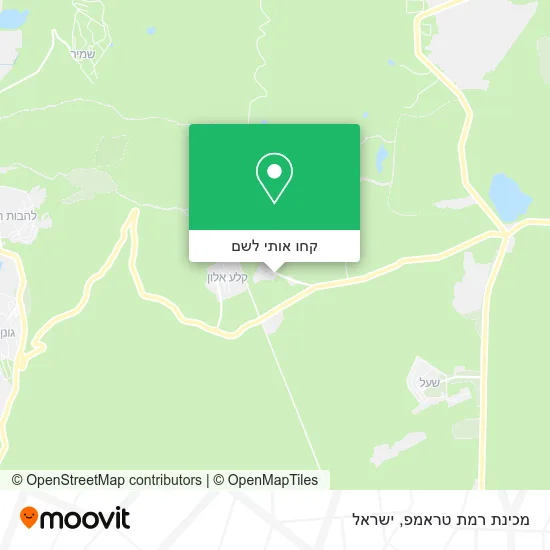 מפת מכינת רמת טראמפ