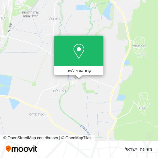 מפת מעיונה