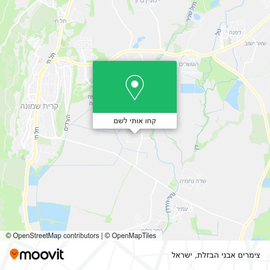 מפת צימרים אבני הבזלת