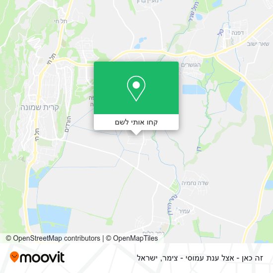 מפת זה כאן - אצל ענת עמוסי - צימר