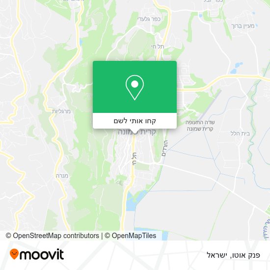 מפת פנק אוטו