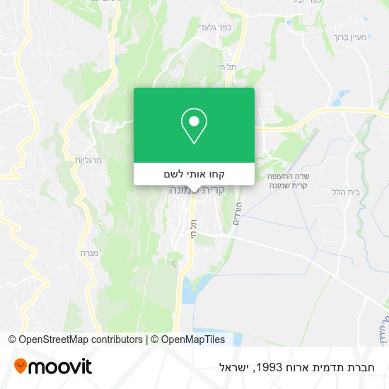 מפת חברת תדמית ארוח 1993