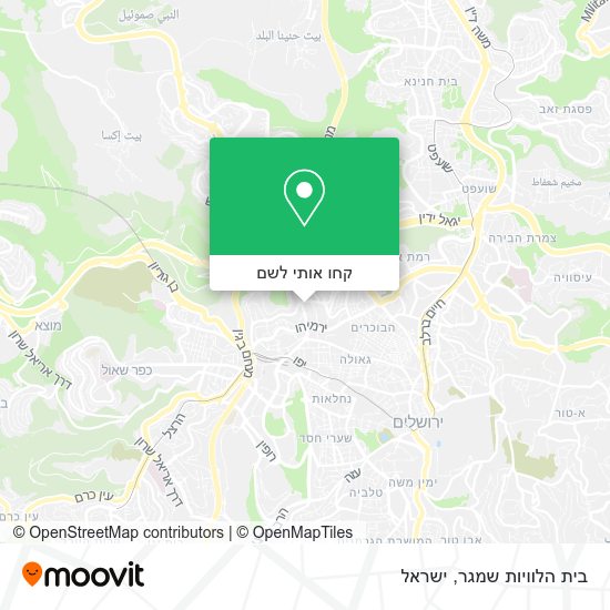 מפת בית הלוויות שמגר