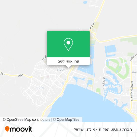 מפת חברת ג.ע.ש. הפקות - אילת