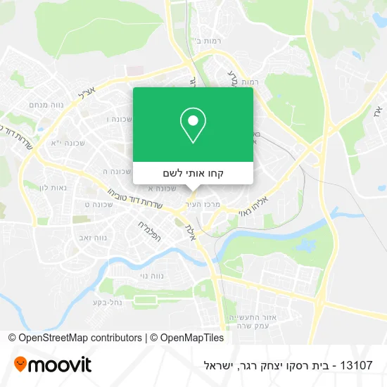 מפת 13107 - בית רסקו יצחק רגר