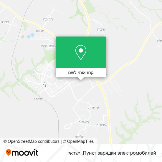 מפת Пункт зарядки электромобилей