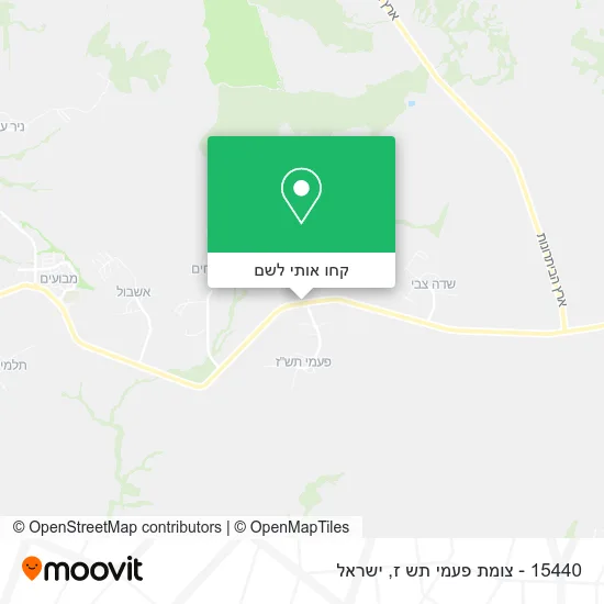 מפת 15440 - צומת פעמי תש ז