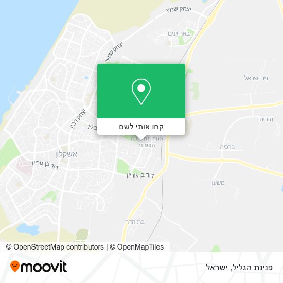 מפת פנינת הגליל
