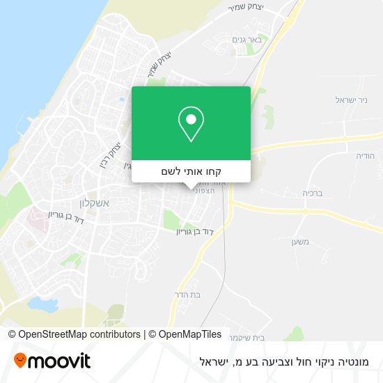 מפת מונטיה ניקוי חול וצביעה בע מ