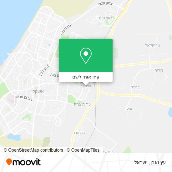 מפת עץ ואבן