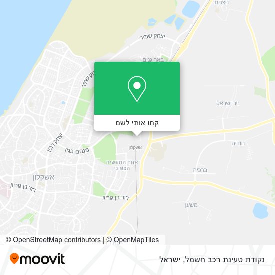 מפת נקודת טעינת רכב חשמל