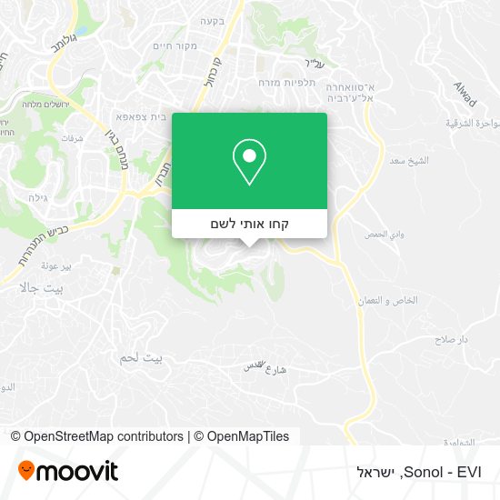 מפת Sonol - EVI